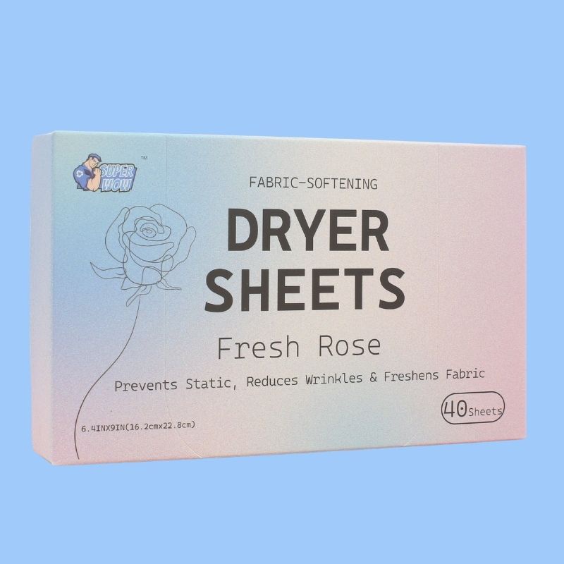 Fresh Rose 40ct - صفائح مجفف منعم الأقمشة ذات العلامة التجارية الشخصية OEM